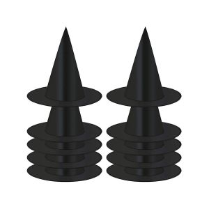 Lot De 10 Chapeaux De Sorcière Halloween Chapeau Suspendu De Sorcière Noire Chapeau Noir Chapeau De Sorcière Halloween Noël Fête Costume Accessoires - Neuf
