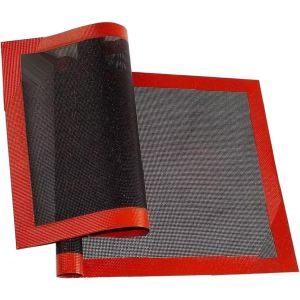 AYUHR-Tapis de Cuisson du Pain, 2 Pcs Perforé Silicone Fibre de Verre Tapis 30x40cm Biscuit Tapis de Cuisson Pâtisserie Cuisson Pan Tapis Four Liner Pad - Neuf