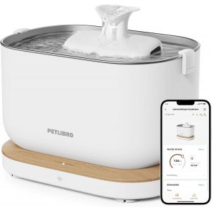 Fontaine A Eau Chat De App Surveillance,2,5l Dockstream Fontaine À Eau Pour Chat,Statistiques Intelligentes De L'eau Potable,Ultra Silencieux,Multi-Filtration,Wi-Fi 2,4ghz - Neuf