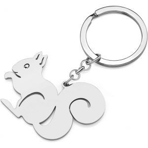 Kal-Porte-Clés Écureuil Mignon Porte-Clés Animaux Bijoux Cadeaux Pour Femmes Filles Clés De Voiture Porte-Monnaie - Neuf
