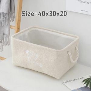 Panier &Agrave; Jouets En Peluche Pour Chien,Bo&icirc;te De Rangement Pliable Avec Poign&eacute;e Confortable,Adapt&eacute; Au Ranger Des Accessoires De Jouets Pour Animaux De Compagnie.A Beige. - Neuf