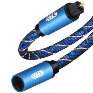 C&acirc;ble D'Extension Audio Optique M&acirc;le &Agrave; Femelle Rallonge Cable Optique C&acirc;ble Audio Num&eacute;rique Toslink &Eacute;tendu C&acirc;ble Toslink Pour Tv, Amplificateur, Barre De Son, Soundbar (1 M) - Neuf