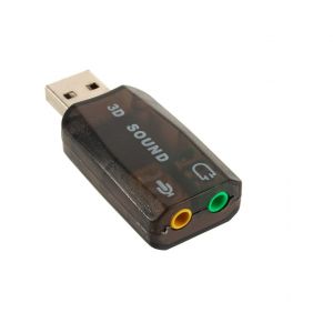 Carte son USB externe 5.1 - PC Mac - USB - Noir - Neuf