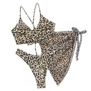 Maillot De Bain Pour Dames Maillot De Bain Maillot De Bain Léopard Bikini Split Maillot De Bain Pour Les Vacances, La Natation, Pour La Dame Que Vous Aimez (S) - Neuf