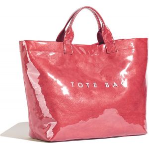 ERSHI-Sac de transport en PVC pour femme - Grand sac de shopping avec lettre imprimée - Sac à main - Sac de travail - Grand sac tr[1 - Neuf