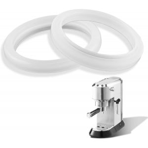 2 Pcs Joint En Silicone Pour Machine À Café Compatible Avec Delonghi Ec680, Ec685, Ec820, Ec850, Ec860, Diamètre Extérieur 58Mm, Diamètre Intérieur 45Mm, Remplacement De Qualité Pour Amateurs De Café - Neuf