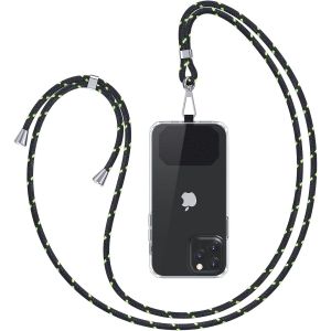 KALANKA-Cha&icirc;ne de t&eacute;l&eacute;phone Portable Universelle &agrave; bandouli&egrave;re u2013 Compatible avec n'importe Quel t&eacute;l&eacute;phone Portable et Smartphone, cha&icirc;ne &agrave; bandouli&egrave;re, &eacute;tui avec Cordon - Neuf