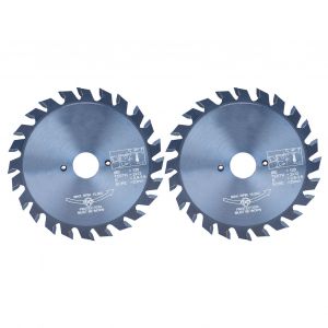 XYONG Lames de scie en carbure cemente 2 pieces 120 x 20-24 W 2 x 12 dents pour scie d'etabli - Neuf