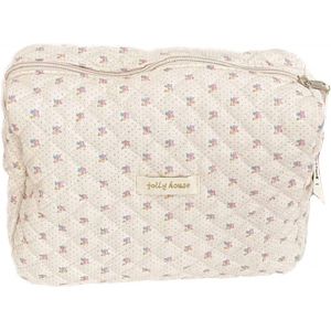 Grande trousse de maquillage, trousse de toilette de voyage avec fermeture &eacute;clair, motif floral, grande capacit&eacute;, pour femmes et filles - Neuf