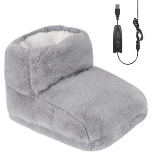 Chauffe-pieds électrique avec 3 niveaux de température, chauffage électrique des pieds, arrêt automatique et protection contre la surchauffe, doublure intérieure lavable, soin des pieds pour la - Neuf