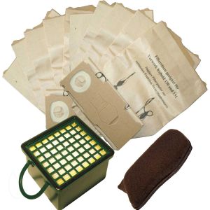 CMJAAGUR-Lot De 10 Sacs D'Aspirateur + Kit De Filtres Pour Vorwerk Vk 130 Vk131 Vk131 Sc Avec Eb 350 Ou Eb 351[M709] - Neuf