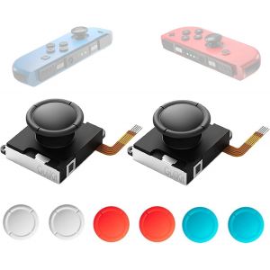 Ershi-For Gulikit Tmr Joystick Pour Joycon 2pcs, Sans Dérive, Haute Précision, Electromagnétique Tmr Joycon Joystick, 4 Capuchons [332] - Neuf