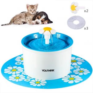 Hjlian Approvisionnement En Eau Pour Animaux De Compagnie, Approvisionnement En Eau Automatique Pour Chats, Approvisionnement En Eau Circulante Sans Bpa, Grande Fontaine De 1,6 L - Neuf