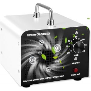 Checarzhn--No1-Générateur D'ozone 60 000 Mg/H, Purificateur D'air Industriel, Ozon Ur, Dispositif D'ozone Avec Minuterie De 120 Minutes Pour 300¿, Tueur D'odeurs Pour La Maison, Les Voitures, Les Cha - Neuf