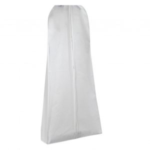Hjlian Housse De Protection Anti-Poussiere Pour Robe De Mariee, Blanche, Double Face, Non Tissee, Infroissable, Pour Vetements - Neuf