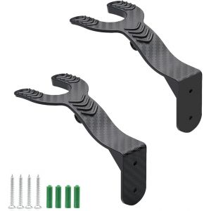 KALANKA-Support Casque Moto 2 Pièces | Porte Casque Moto avec Vis & Tubes d'Expansion | Support Mural pour Stockage Casques, Vêtements & Clés - Neuf