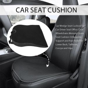 Coussin De Siège De Coin De Voiture Pour Siège Conducteur De Voiture Chaise De Bureau Fauteuils Roulants Coussin De Siège En Mousse À Mémoire De Forme-Orthope - Neuf