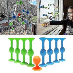 9pc Pop Darts Jeu Sucker Darts Trickshot Stickit Set Popdarts Indoor Outdoor Stress - Neuf