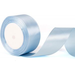 Ruban Bleu Clair De 50 Mm De Large, Ruban Bleu Clair De 5 Cm D'&eacute;paisseur, Adapt&eacute; Aux Emballages Cadeaux, Noeuds, Bouquets, Artisanat, D&eacute;corations De Voiture De Mariage, G&acirc;teaux - Neuf