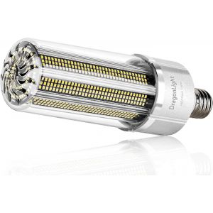 Lot De 2 Ampoules Led Ultra Lumineuses 50w (Remplace 400w) &iquest; 3000k Blanc Chaud 5000lm E27/E40 Edison Led Pour &Eacute;clairage Commercial &iquest; Garage, Atelier, Cour. - Neuf