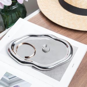 Tianyi-Plateau À Bijoux Chubby En Céramique Pour Bagues, Boucles D'oreilles, Colliers, Fête Des Mères, Thanksgiving, Noël, Anniversaire, Demoiselle D'honneur (Argent) - Neuf