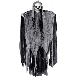 CAUC-D&eacute;corations d'halloween, Faucheuses suspendues de 89 cm, Squelette fant&ocirc;me Volant, id&eacute;ales pour Une Maison hant&eacute;e int&eacute;rieure/ext&eacute;rieure, Une f&ecirc;te d'halloween et Une d&eacute;coration de Porche - Neuf