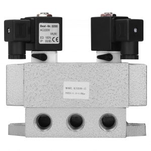 XYONG Electrovanne pneumatique 2 positions 5 voies, controleur electrique G1/2 po K25D2H-15 6 Hz CA 220 V - Neuf