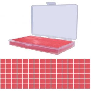 Mevronisshop-144 Pi&egrave;ces Colle Diamond Painting 5d Diamant Peinture Colle Argile Avec Bo&icirc;te Organisateur Pour Diy Broderie De Peinture Diamond Painting Accessoires 2 &times; 2 Cm Rouge - Neuf
