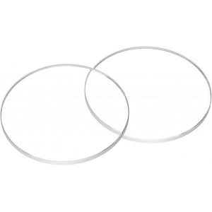 Kal-2pcs Verre De Montre En Cristal 24,5mm Dia 1,2mm Bord Biseaut&eacute; Plat Rond Verre Ultra-Clair Visage De Montre Crystals Len Miroir De Cadran Pi&egrave;ces De Rechange Pour R&eacute;paration - Neuf