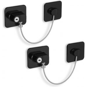 2 Pièces Securite Fenetre Enfant,Bloque Fenetre Enfant Avec Auto Adhésif,Entrebailleur Fenetre Sans Perçage,Bloc Fenetre Convient Pour Réfrigérateurs,Fenêtres Et Portes - Neuf