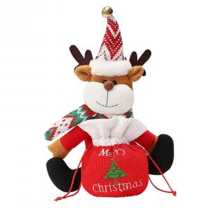 Cr&eacute;atrice De No&euml;l De Sacs En Tissu Cadeaux Sac De Bonbons &Agrave; La Pomme De La Poign&eacute;e De L'arbre D&eacute;coration De Table - Neuf