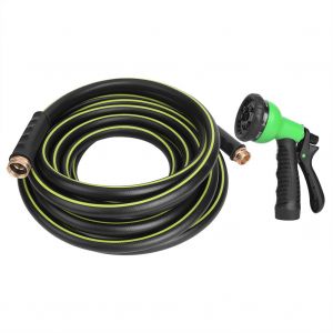 Pistolet d'arrosage de jardin, pulverisateur de lavage de voiture, 8 jets, avec tube de 32 pieds, connecteur NPT 5/8 pouces, 10 m - Neuf