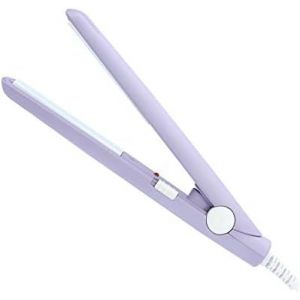 Kalanka-Lisseur Cheveux, 25w Mini Lisseur Céramique Tourmaline Plaque Lisseur Beauté Bigoudis, 2 In1 Fer Plat À Boucler Revêtement En Céramique Prise Eu (Violet) - Neuf