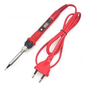 Fer à souder LCD à température réglable Outil de soudage UE Plug Rouge - Neuf