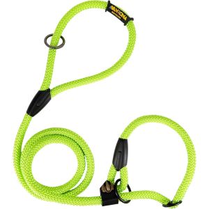 Kal-Laisse Pour Chien En Corde Avec Collier Matingale, Anti-Traction. 160m. Fluor Vert - Neuf