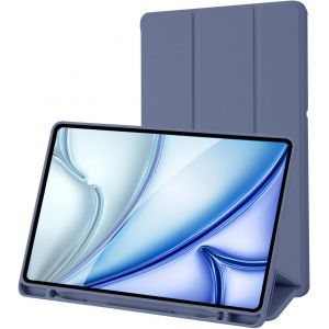 ERYI-Coque Compatible Avec Samsung Galaxy Tab S6 Lite 10,4 Pouces 2024/2022/2020 Sm-P620N/P625N/P610/P613/P615/P619 Avec Porte-Stylet, Étui Housse De Protection, Veille/Réveil Automatique (Bleu Gris) - Neuf