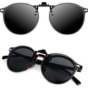 Clip Lunettes De Soleil Polaris&eacute;es, Relevable Et Ultra L&eacute;ger, Surlunettes De Soleil, Clip Solaire, Homme, Femme, 100% Anti-Uv, Certifi&eacute; Ce - Neuf