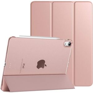 Kal-Coque Pour Ipad Air 11 Pouces M3/M2 (2025/2024), Ipad Air 5e/4e Génération (2022/2020) 10,9 Pouces, Étui De Protection Mince Avec Dos Transparent, Sommeil/Réveil Auto,Or Rosé - Neuf