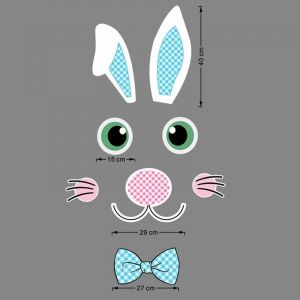Lapin De P&acirc;ques Porte De Garage Autocollant D&eacute;coratif Avec Autocollants De R&eacute;frig&eacute;rateur Magn&eacute;tique Fournitures De F&ecirc;te De Vacances Ct050 - Neuf