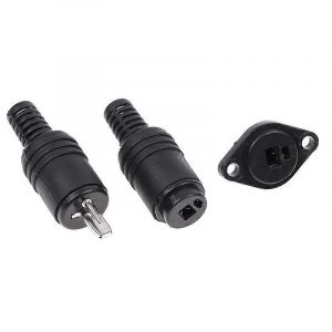 1pcs 2 broches DIN haut-parleur Fiche de fil 2P Hifi Haut-parleur Câble Connecteur à souder Mâle Femelle Prise - Neuf