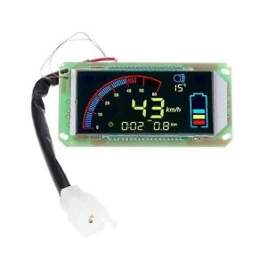 48V 60V 72V Compteur de vitesse couleur Moto LEDSpeed Meter Voltmètre de qualité Indsutrilal pour scooter électrique vélo - Neuf