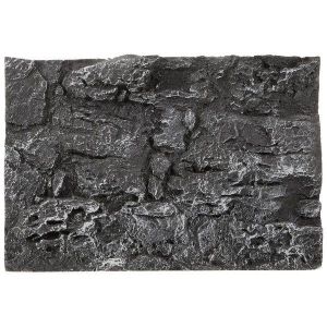Panneau De Fond 3d En Roche Pour Aquariums De Reptiles Et De Poissons ¿ Toile De Fond Décorative En Pu Gris Foncé, Installation Facile, Embellisseur D'habitat Naturel - Neuf