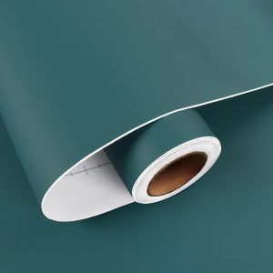 TIANYI-Papier Peint Adhesif Vert Bleu Papier Adhesif pour Meuble 60cm X 300cm Papiers Peints Autocollant Vert Bleu Revetement Adhesif Meuble Cuisine Lavable Rouleau Adhesif Decoratif pour Chambre - Neuf