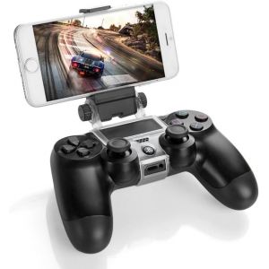 : Support Universel Smartphone, Telephone, Mobile Compatible Avec Manette Sans Fil Sony Dualshock Ps4, Ps4 Slim, Ps4 Pro (Manette Non Incluse) - Neuf