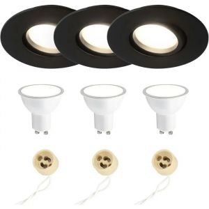 Spots Led Encastrables - Edo - Edo777861 - &Oslash;95 Mm - Orientables - 5,5w 4000k - Neuf