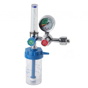 HJLIAN Inhalateur d'oxygene de type bouee, reducteur de pression, manometre d'oxygene pour soins medicaux a domicile, urgence, filetage femelle CGA540 - Neuf