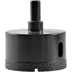 M&egrave;che diamant&eacute;e pour scie cloche &agrave; noyau bras&eacute; 60mm,coupe-trou creux pour verre,porcelaine,carrelage,marbre,c&eacute;ramique,granit - Neuf
