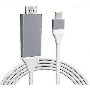 2025 Nouveau Adaptateur Lightning vers HDMI,Adaptateur AV numérique 2K Lightning vers HDMI,Adaptateur iPhone vers HDMI - Neuf