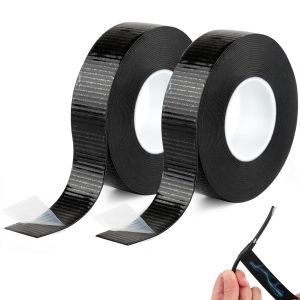 ChenQuanSarl-Lot De 2 Rouleaux De Ruban Isolant Auto-Soudant - 10 M X 23 Mm X 0,8 Mm - Ruban Isolant Étanche Noir - Ruban Auto-Soudant - Ruban Vulcanisant - Pour Isoler, Réparer Et Regrouper - Neuf