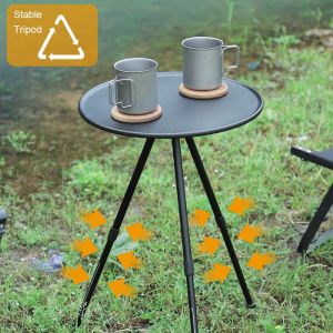 Mini Table Portable, Mini Bureau à Thé, Café, TréPied, Pour Camping, RandonnéE, Sac à Dos, PêChe - Neuf